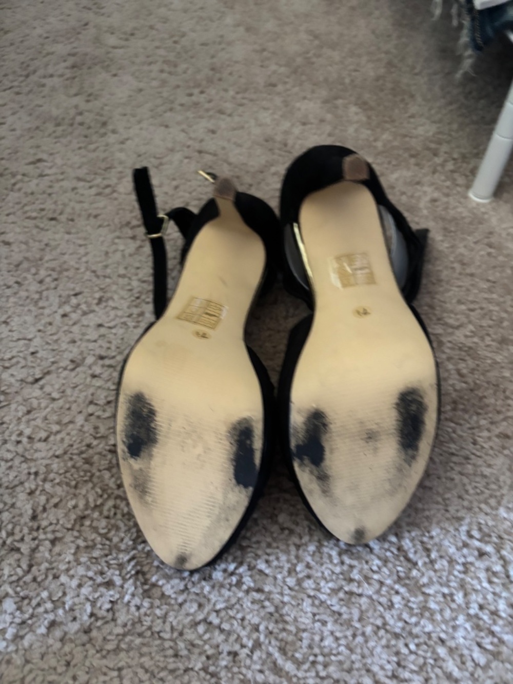 Dolce Vita Black Lace Up Stiletto Heels - Picture 12 of 13